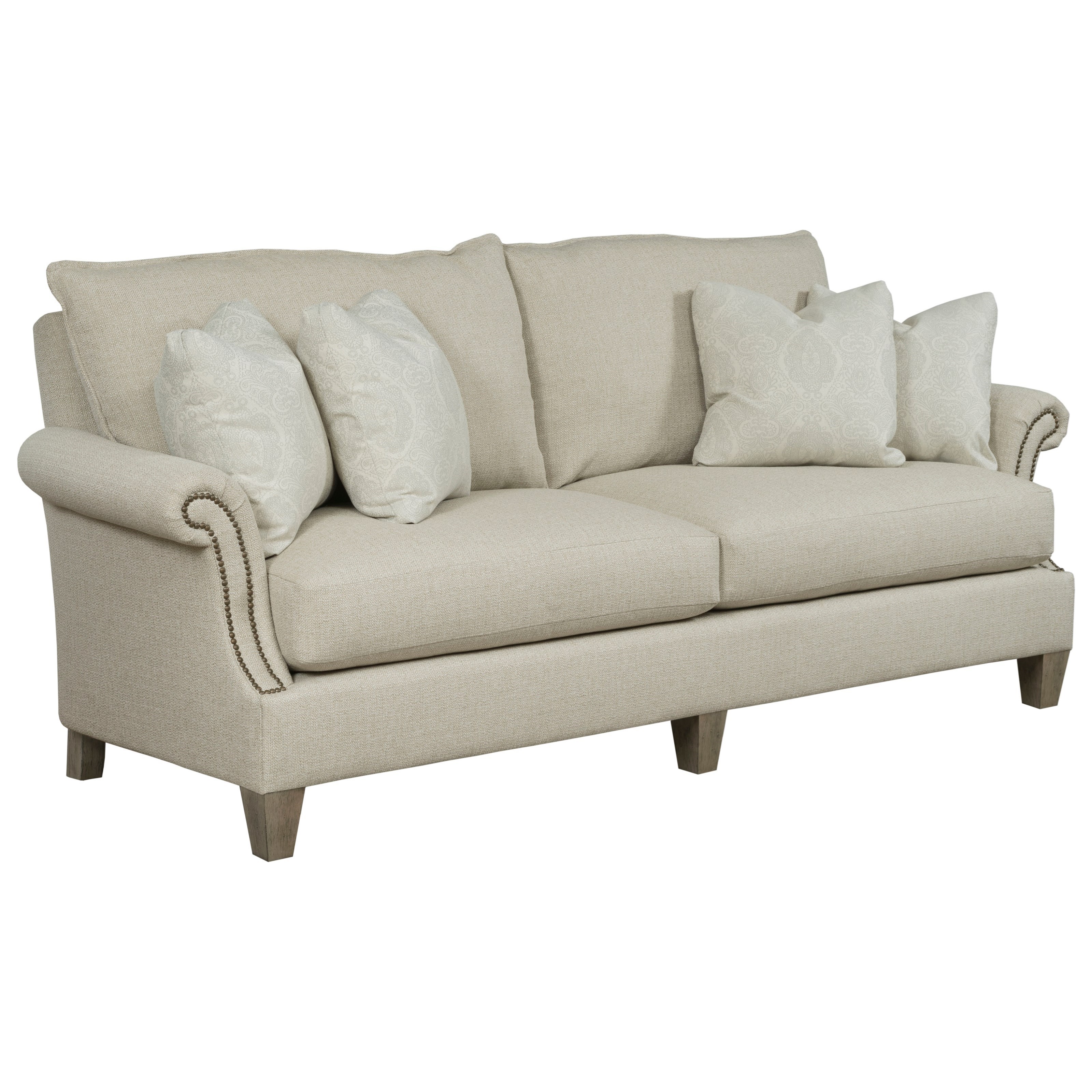 Transitional Large Sofa with Nail Head Trim